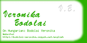 veronika bodolai business card